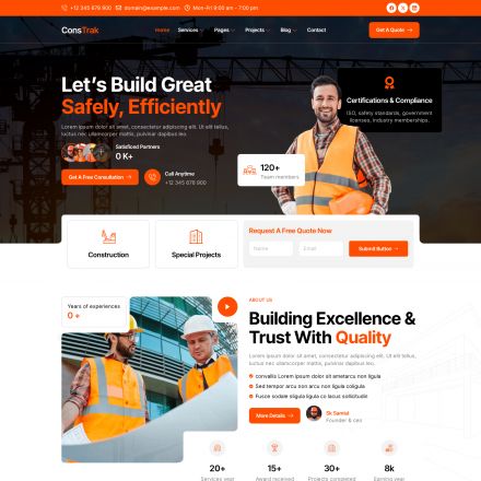 ThemeForest Constrak