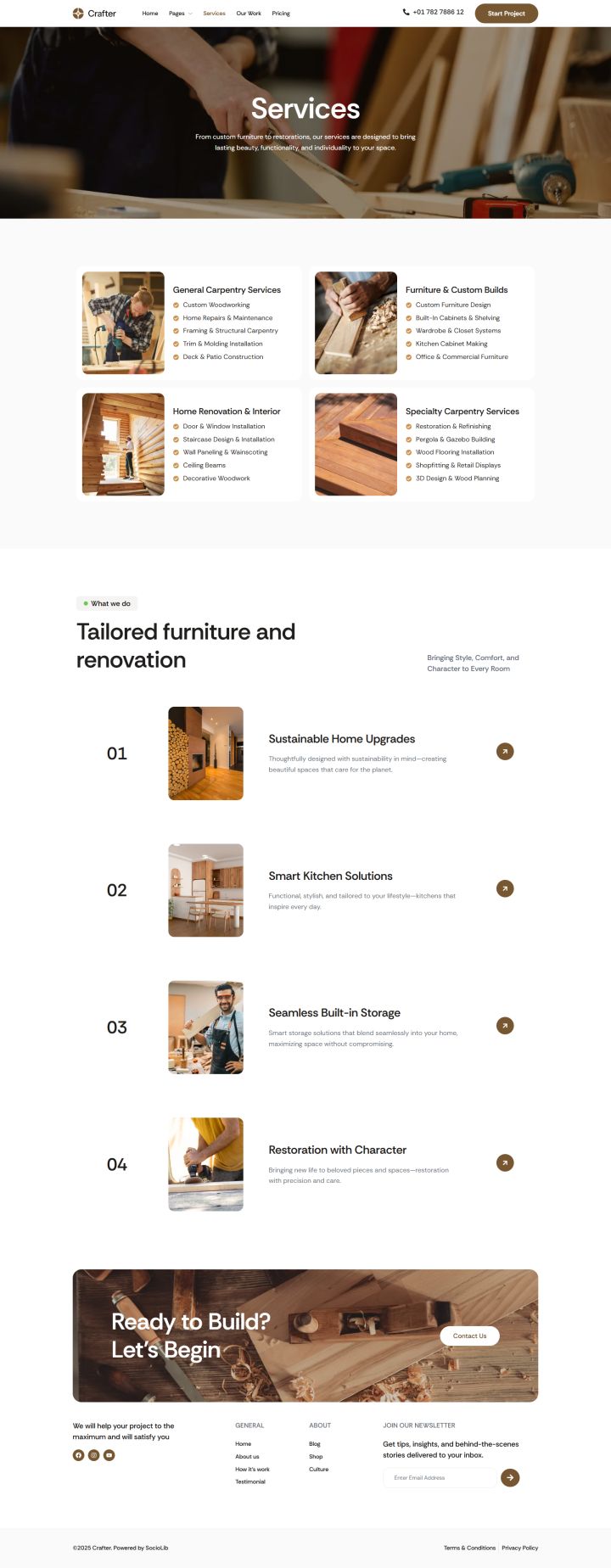 WordPress шаблон ThemeForest Crafter