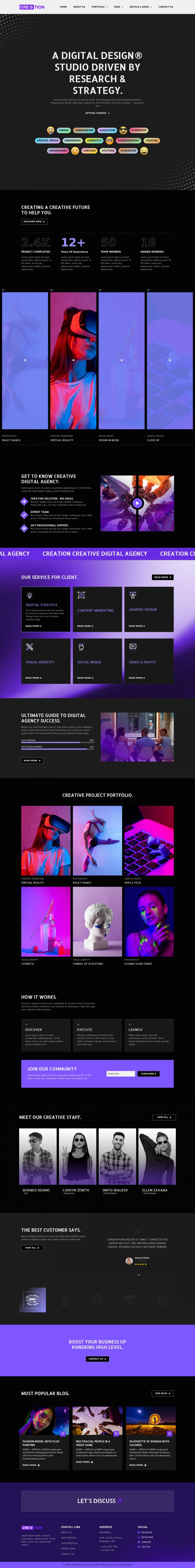 Шаблон ThemeForest Creation WordPress шаблон ThemeForest Creation