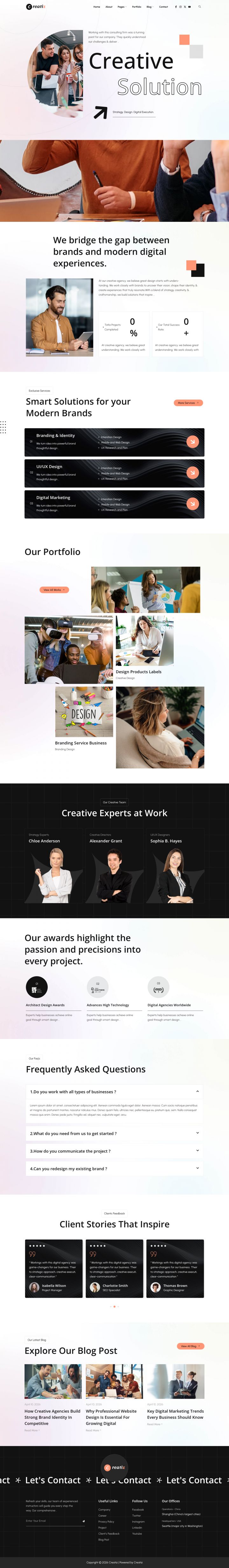 WordPress шаблон ThemeForest Creatiz