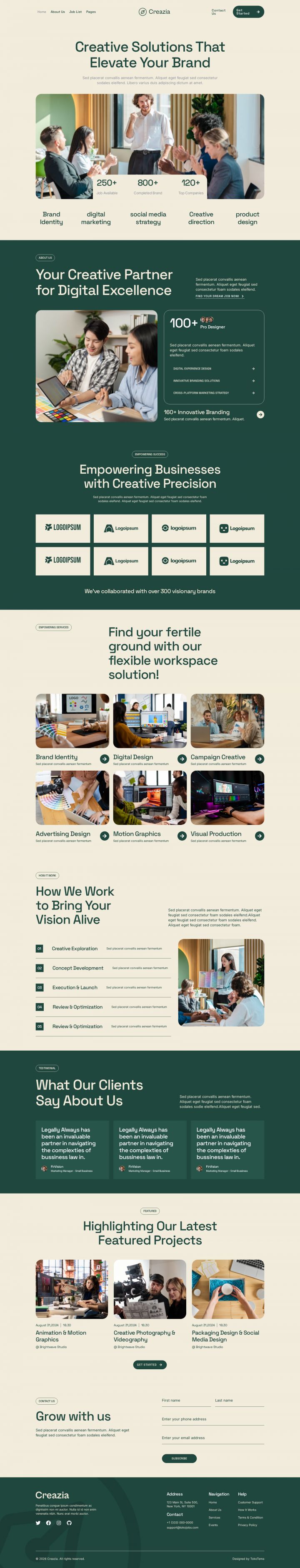 Шаблон ThemeForest Creazia WordPress шаблон ThemeForest Creazia
