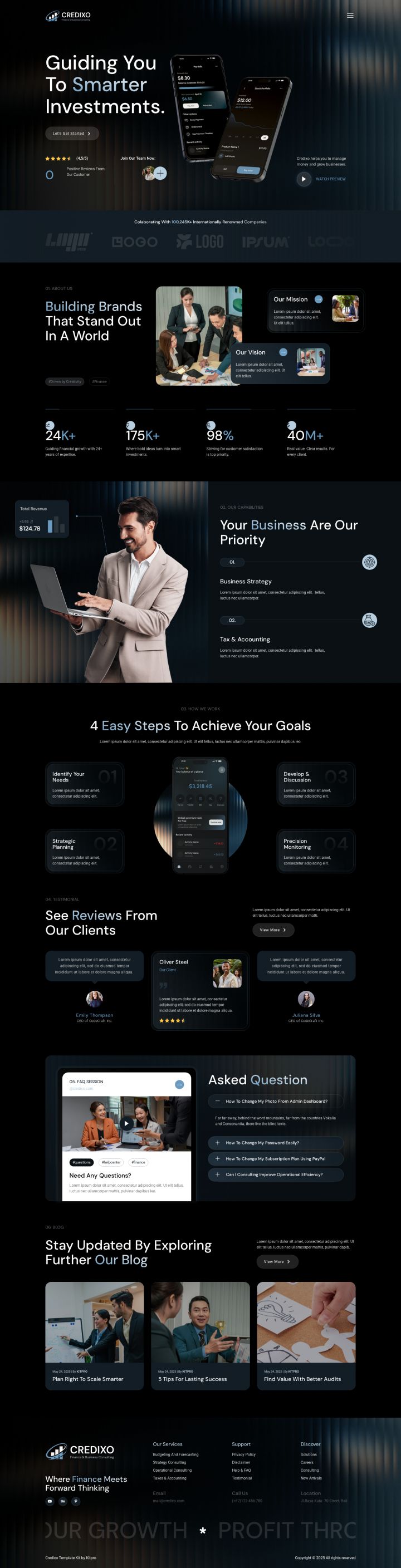 WordPress шаблон ThemeForest Credixo
