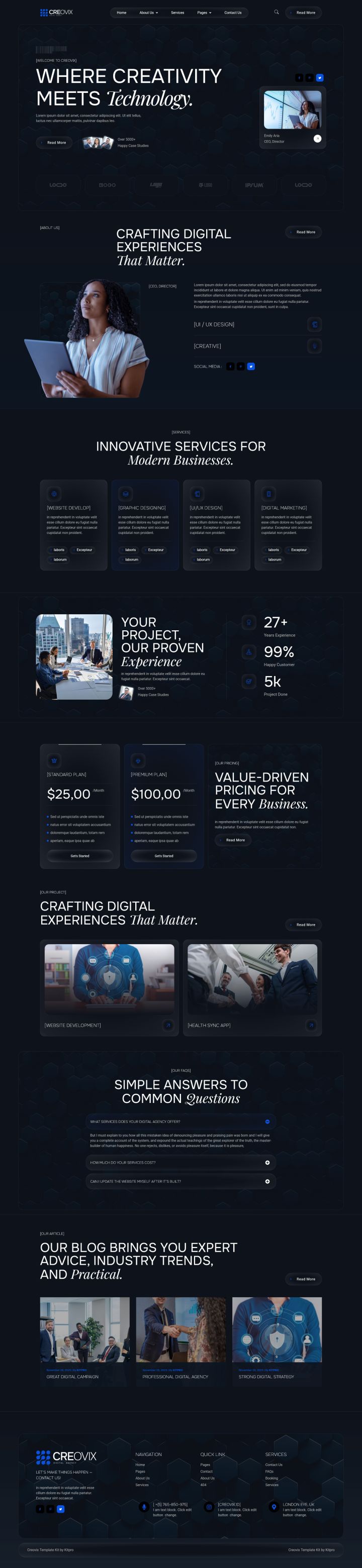 Шаблон ThemeForest Creovix WordPress шаблон ThemeForest Creovix