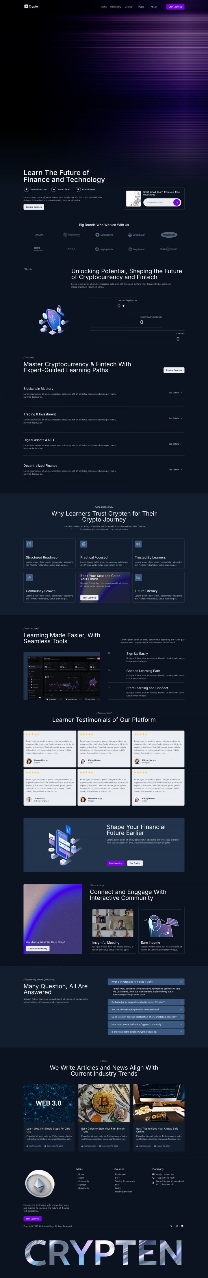WordPress шаблон ThemeForest Crypten