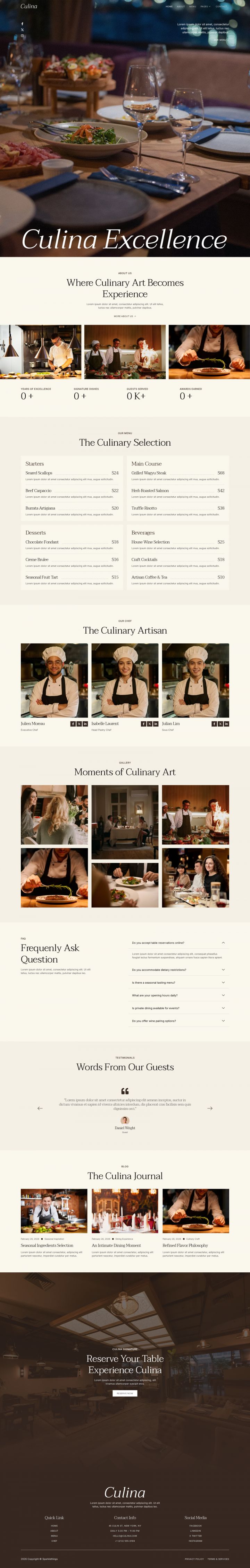 WordPress шаблон ThemeForest Culina