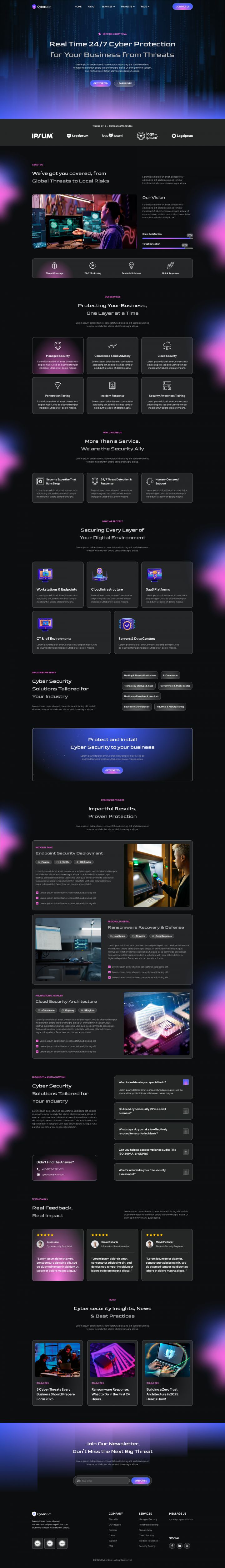 WordPress шаблон ThemeForest CyberSpot