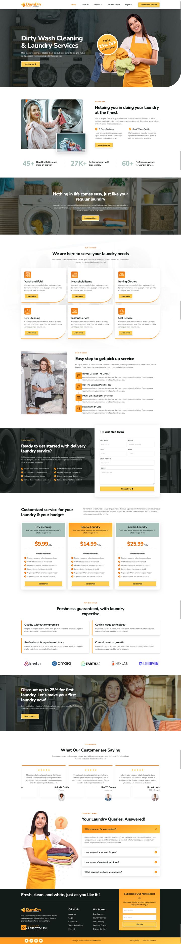 WordPress шаблон ThemeForest DaynDry