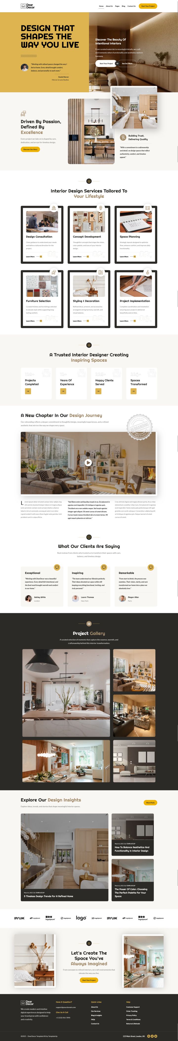 WordPress шаблон ThemeForest DearDecor