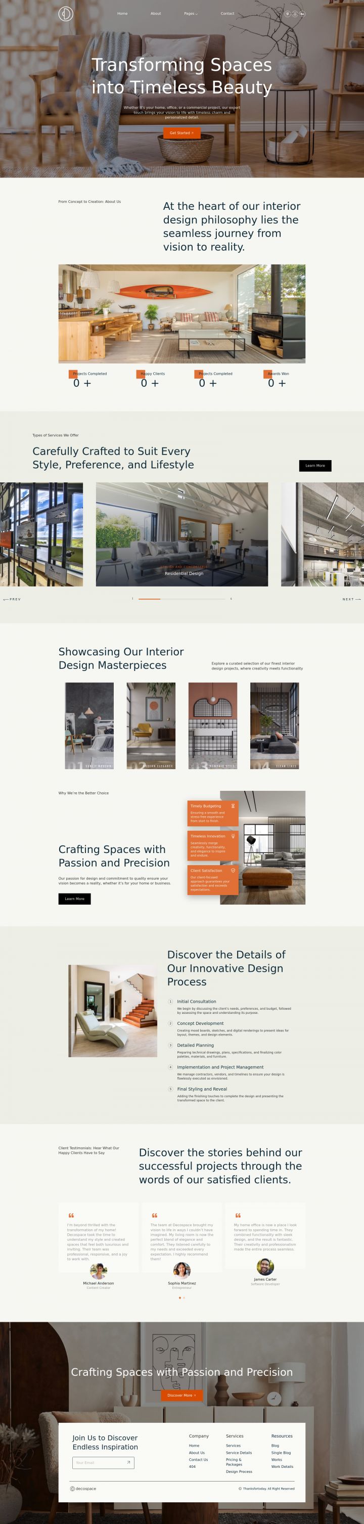 WordPress шаблон ThemeForest Decospace