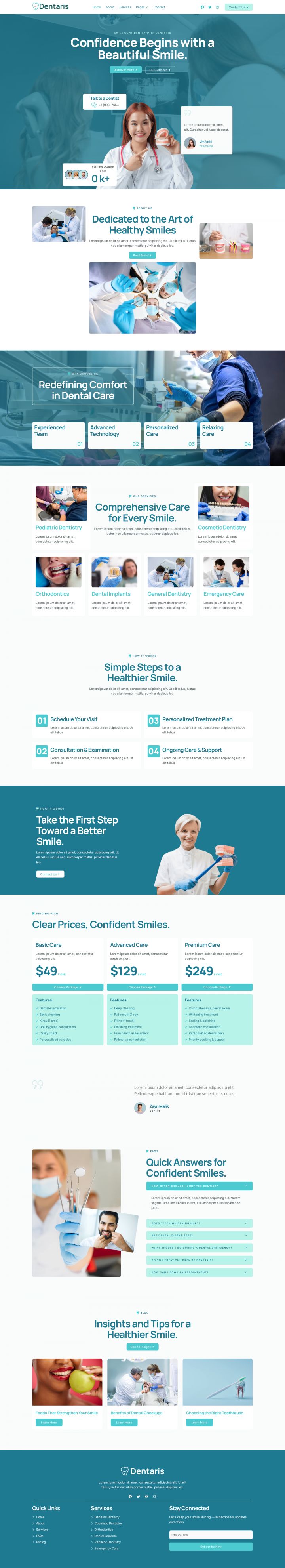 WordPress шаблон ThemeForest Dentaris