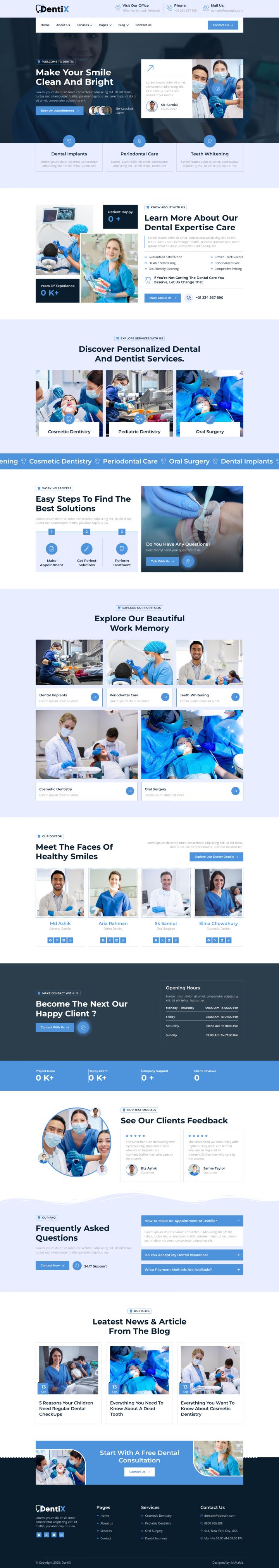 Шаблон ThemeForest DentiX WordPress шаблон ThemeForest DentiX