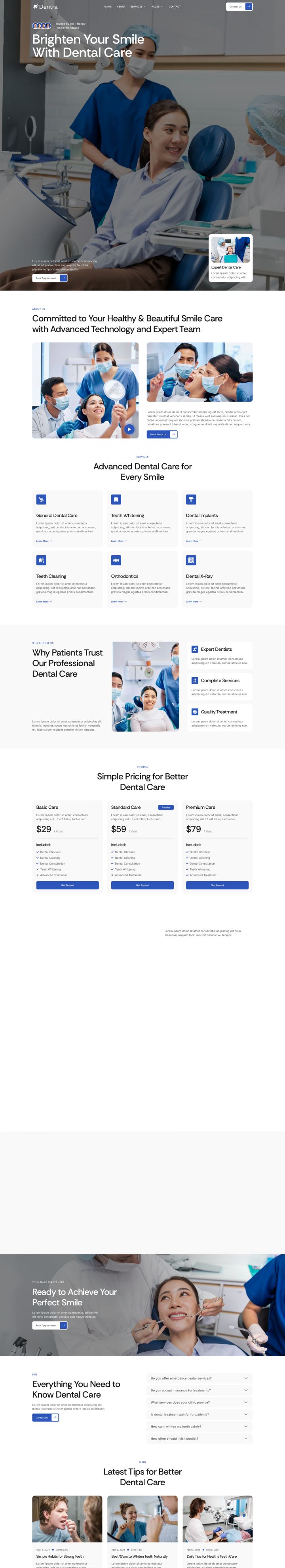 WordPress шаблон ThemeForest Dentra