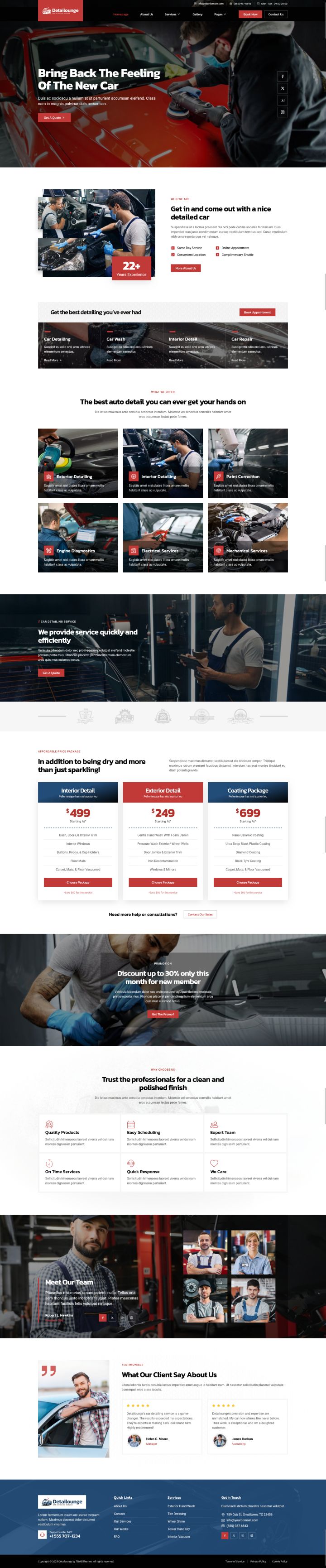 WordPress шаблон ThemeForest Detailounge