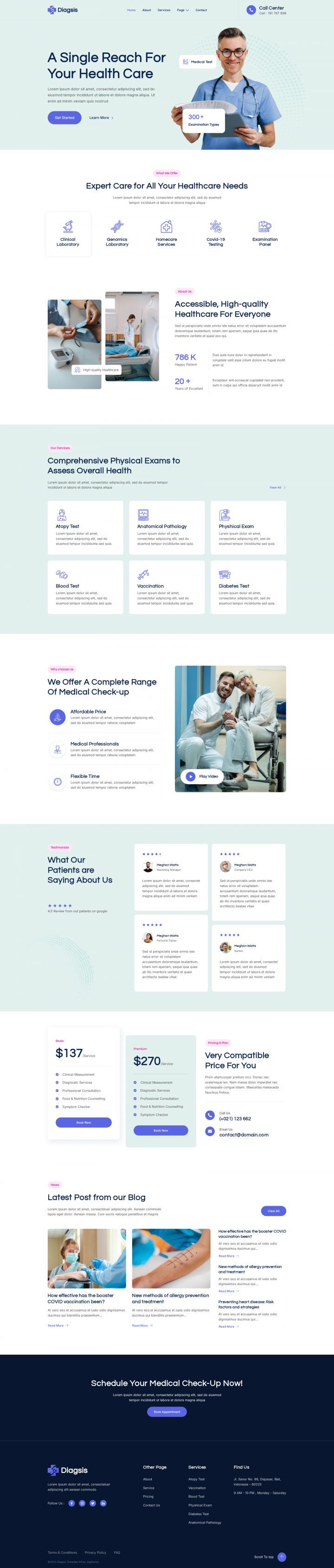 WordPress шаблон ThemeForest Diagsis