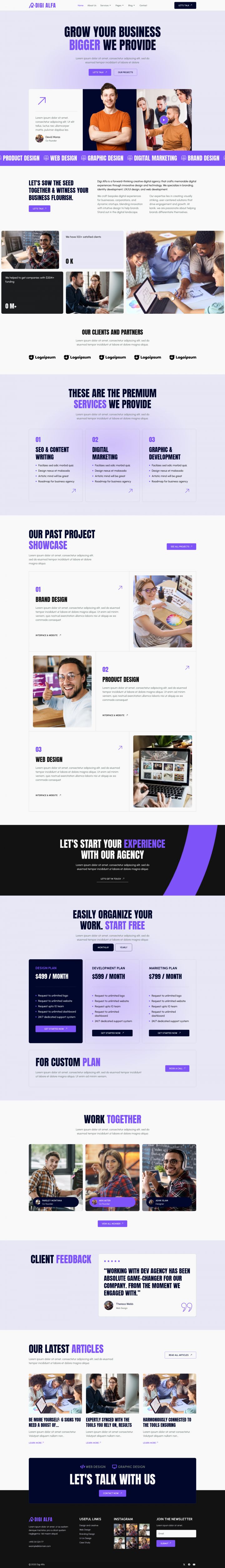 WordPress шаблон ThemeForest DigiAlfa
