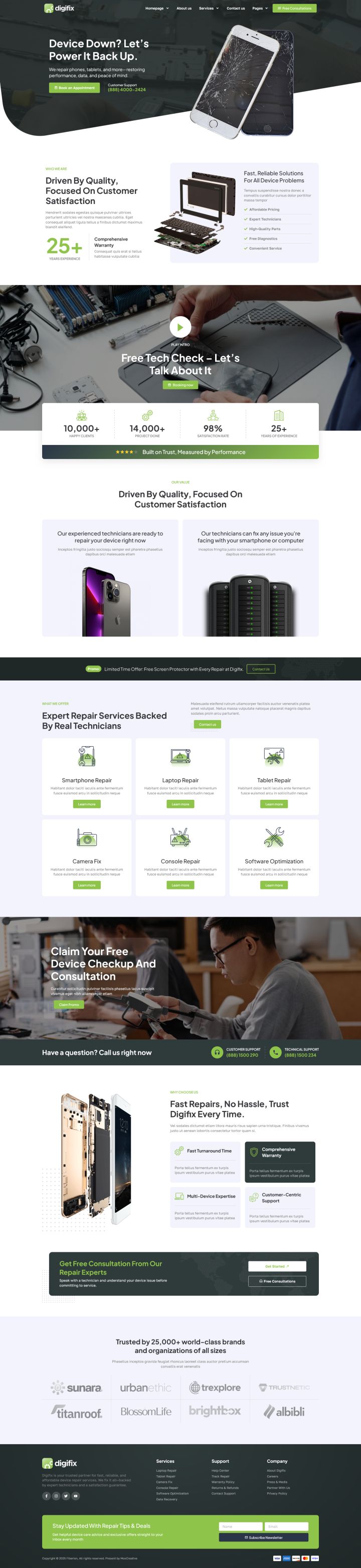 Шаблон ThemeForest DigiFix WordPress шаблон ThemeForest DigiFix