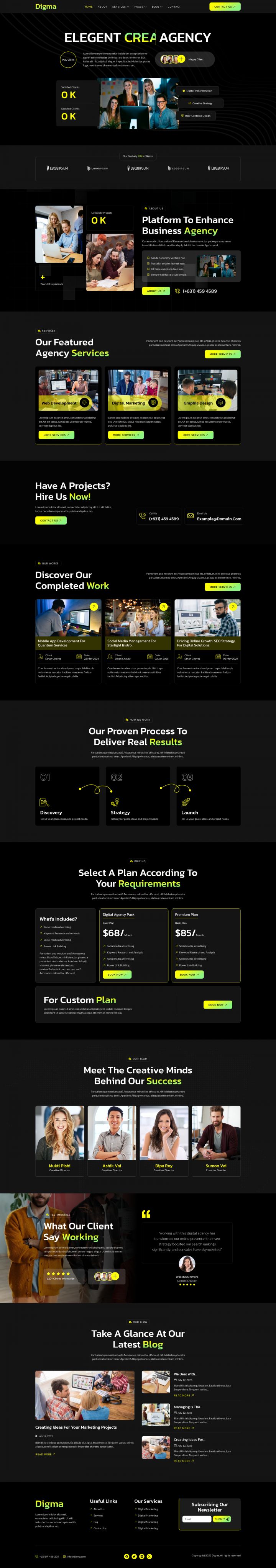 Шаблон ThemeForest Digma WordPress шаблон ThemeForest Digma