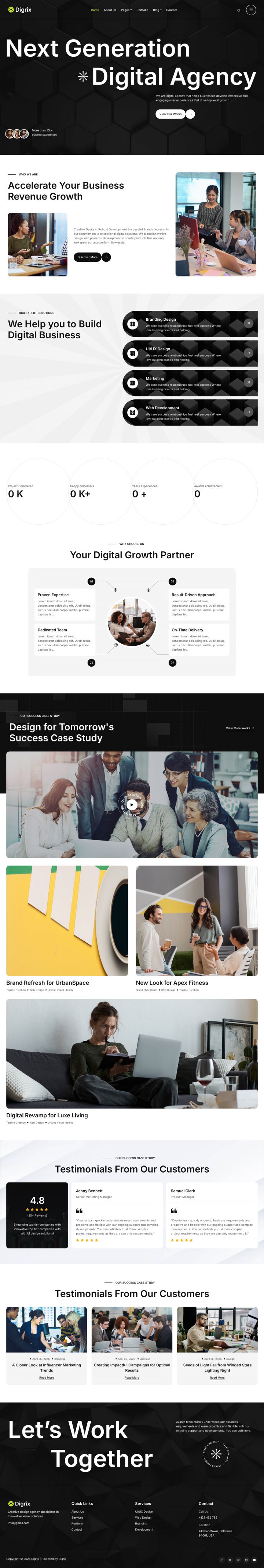 WordPress шаблон ThemeForest Digrix