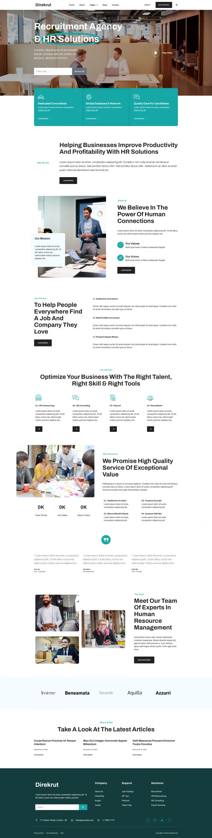 WordPress шаблон ThemeForest Direkrut