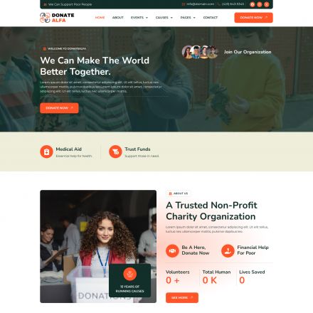 ThemeForest DonateAlfa