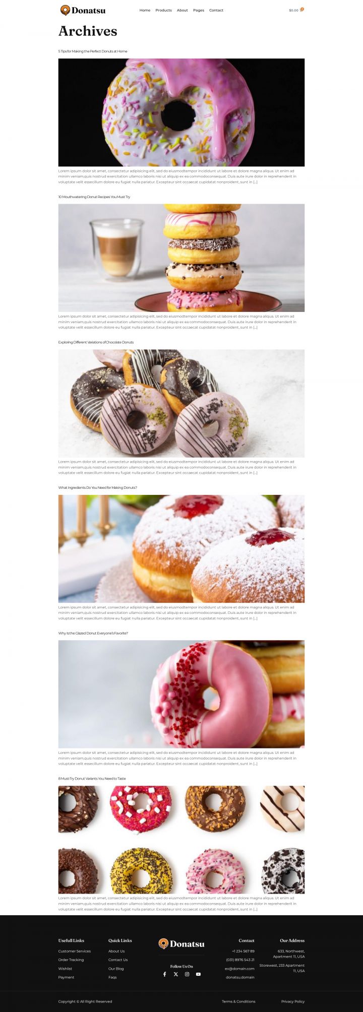 Шаблон ThemeForest Donatsu WordPress шаблон ThemeForest Donatsu