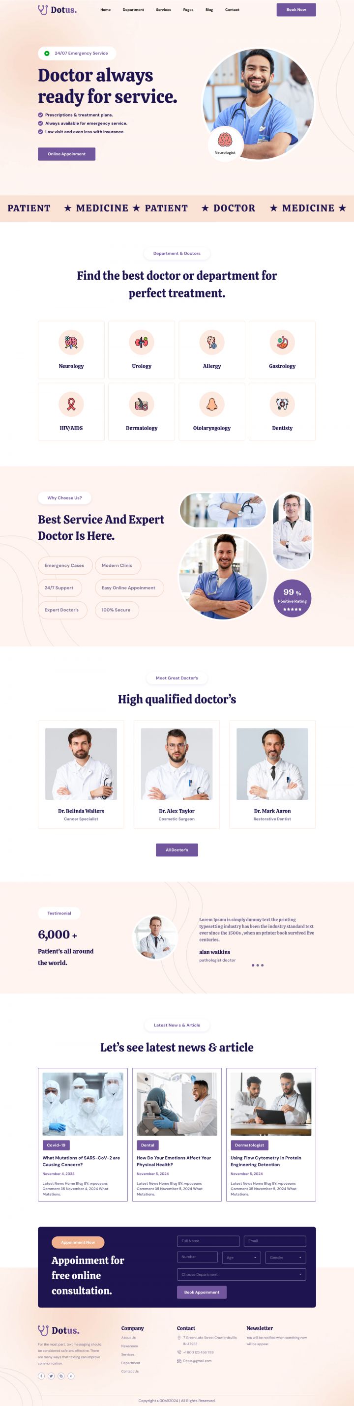 WordPress шаблон ThemeForest Dotus