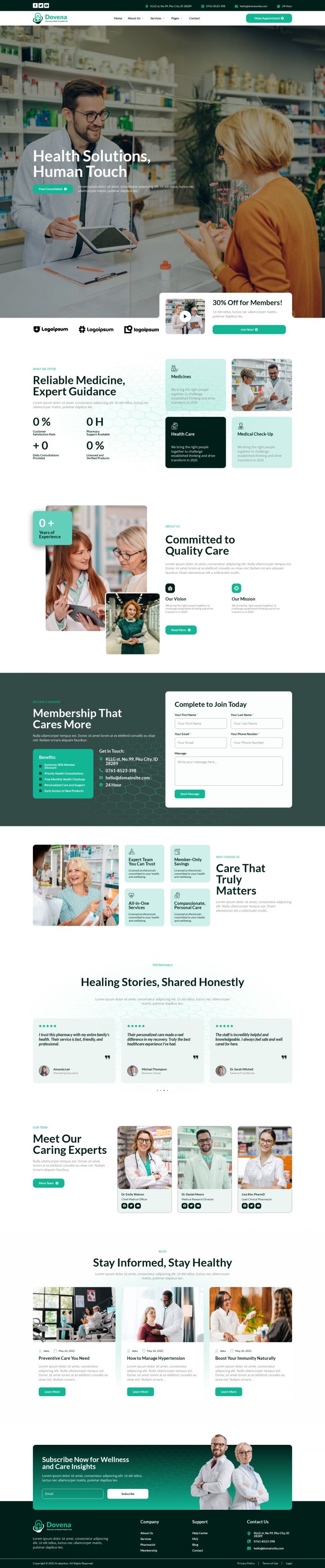 WordPress шаблон ThemeForest Dovena