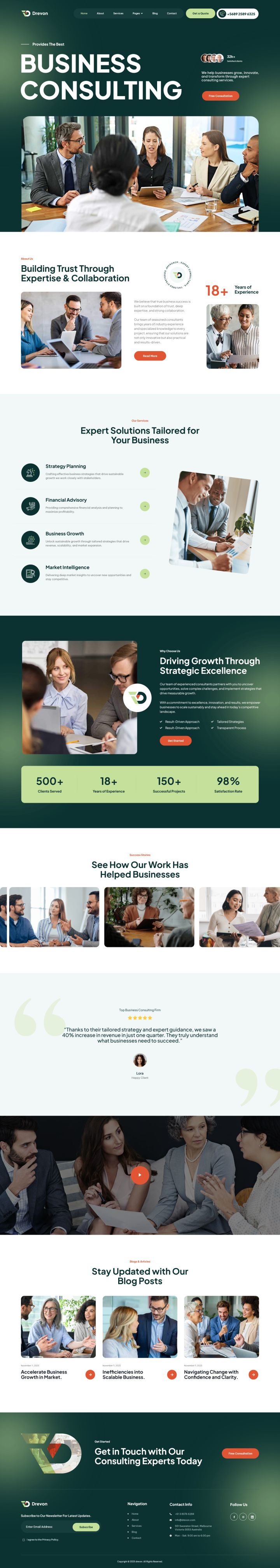 WordPress шаблон ThemeForest Drevon