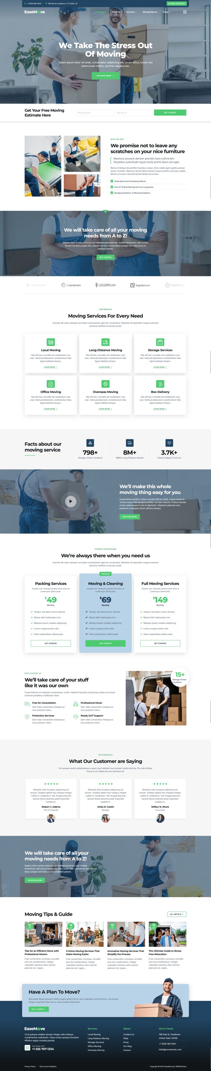 Шаблон ThemeForest EazeMove WordPress шаблон ThemeForest EazeMove