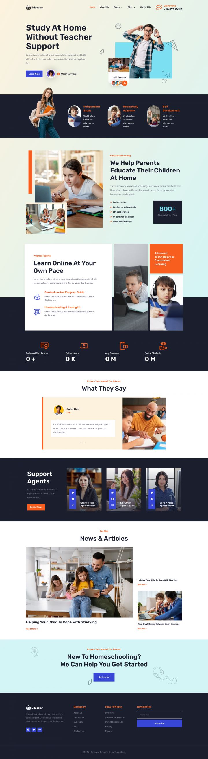 WordPress шаблон ThemeForest Educalar