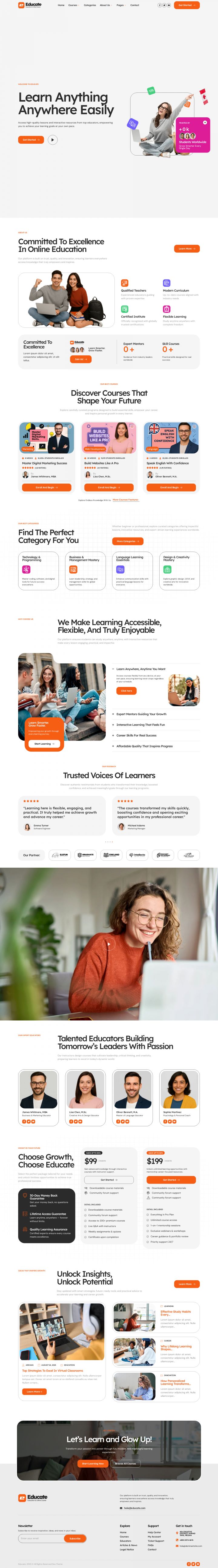 Шаблон ThemeForest Educate WordPress шаблон ThemeForest Educate