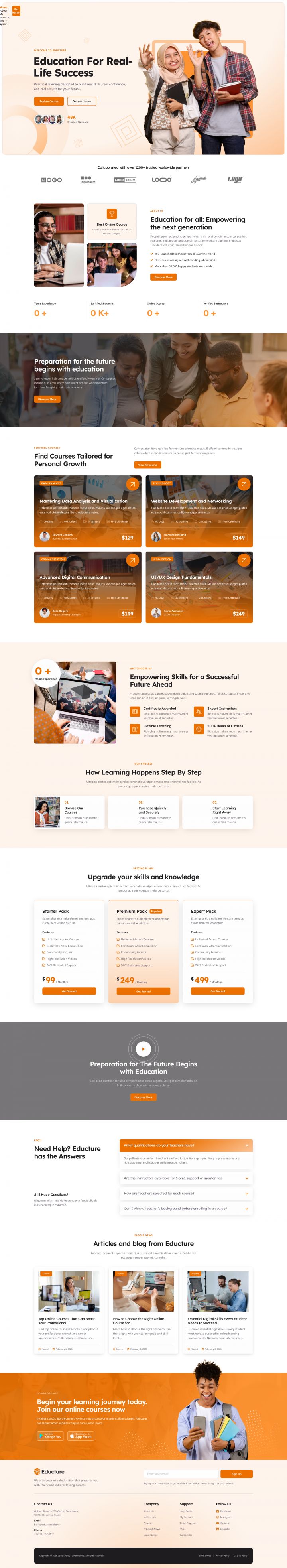 WordPress шаблон ThemeForest Educture