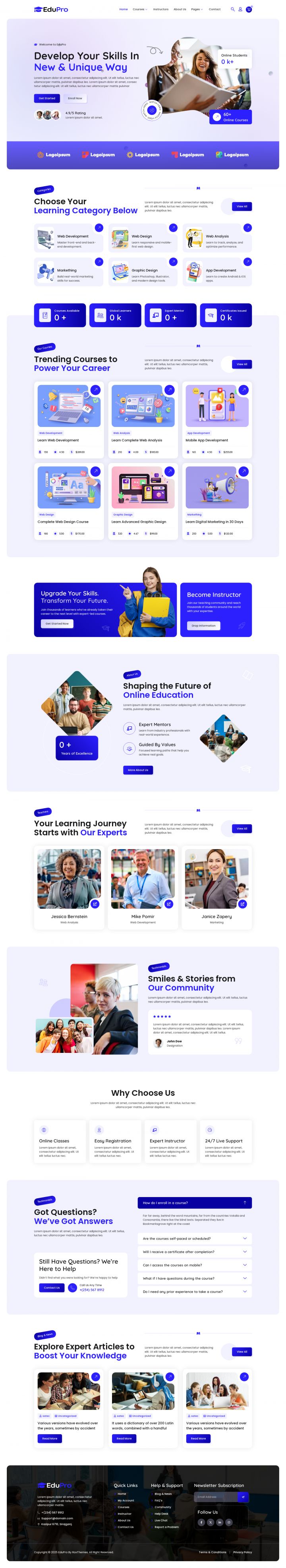 WordPress шаблон ThemeForest Edupro
