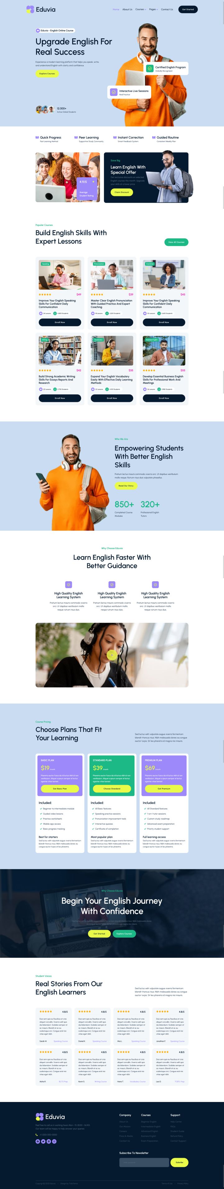 WordPress шаблон ThemeForest Eduvia