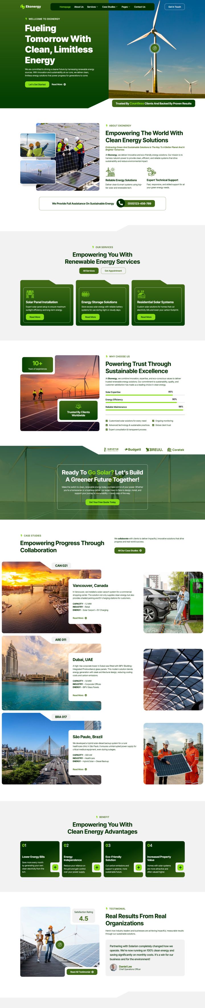 WordPress шаблон ThemeForest Ekonergy