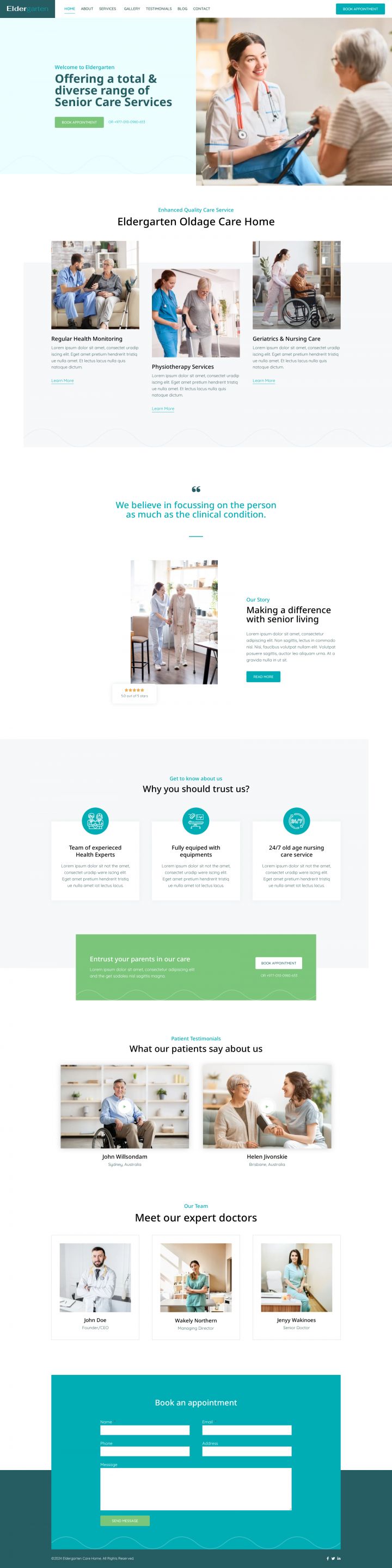 WordPress шаблон ThemeForest Eldergarten