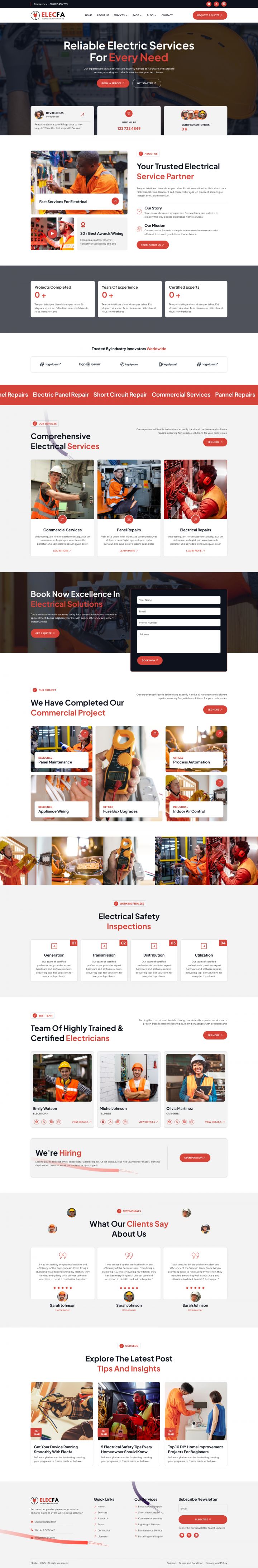 WordPress шаблон ThemeForest Elecfa