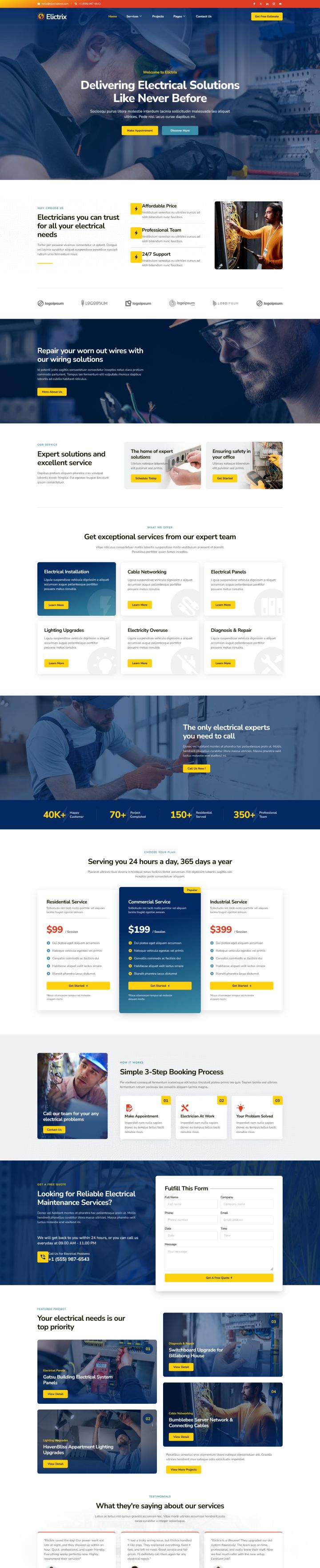 WordPress шаблон ThemeForest Elictrix