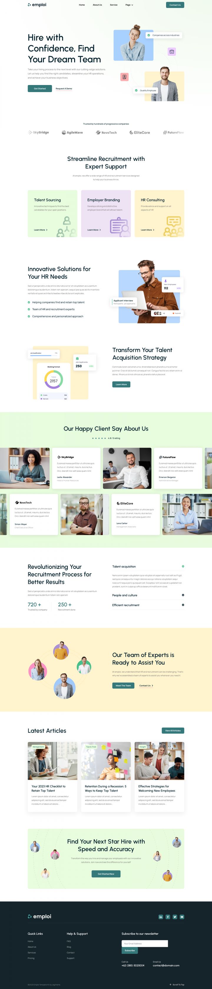 WordPress шаблон ThemeForest Emploi