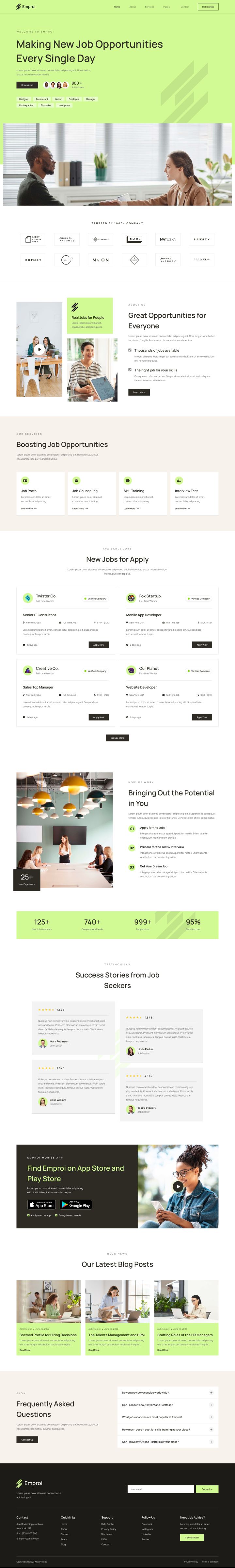 WordPress шаблон ThemeForest Emproi