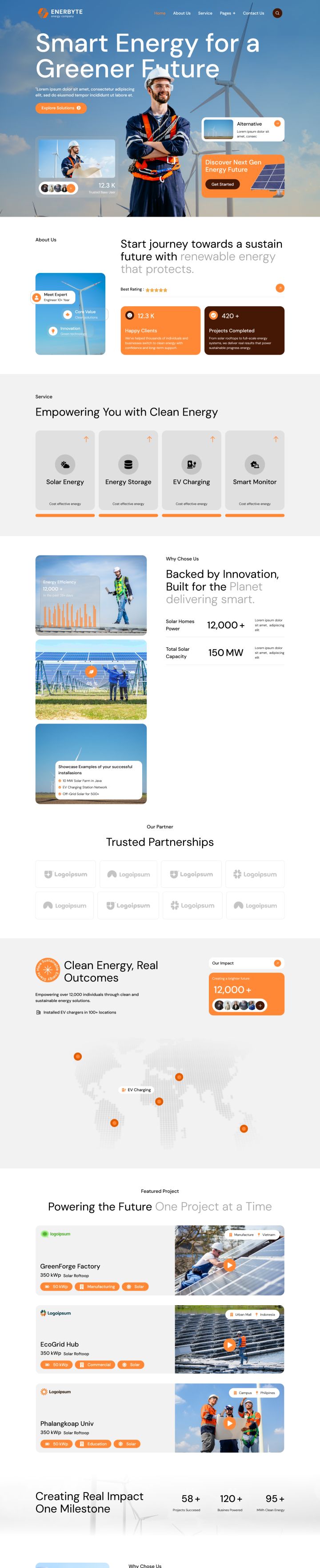 WordPress шаблон ThemeForest Enerbyte