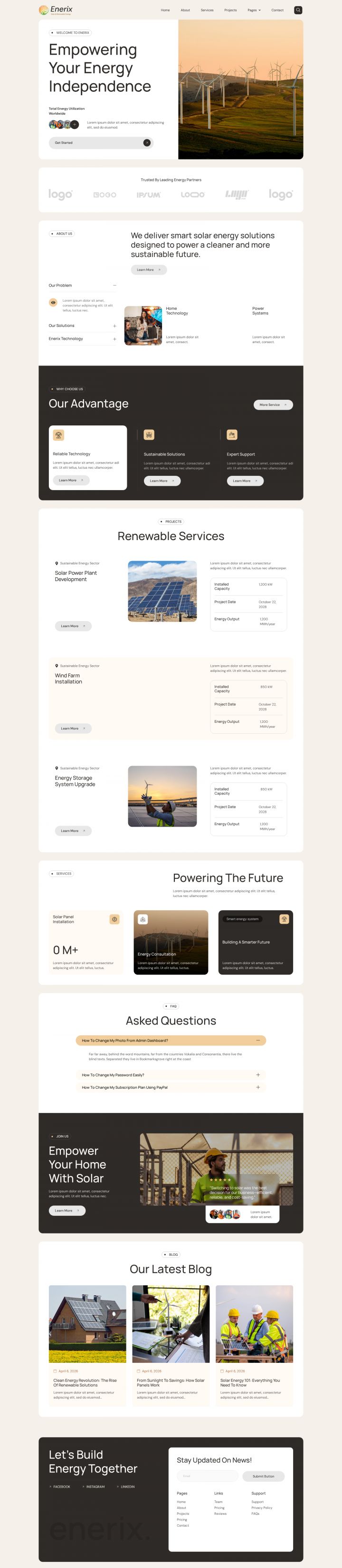 WordPress шаблон ThemeForest Enerix