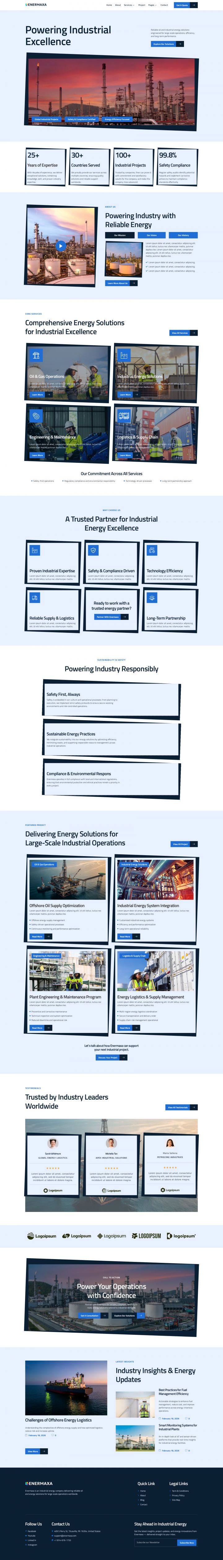 WordPress шаблон ThemeForest Enermaxa