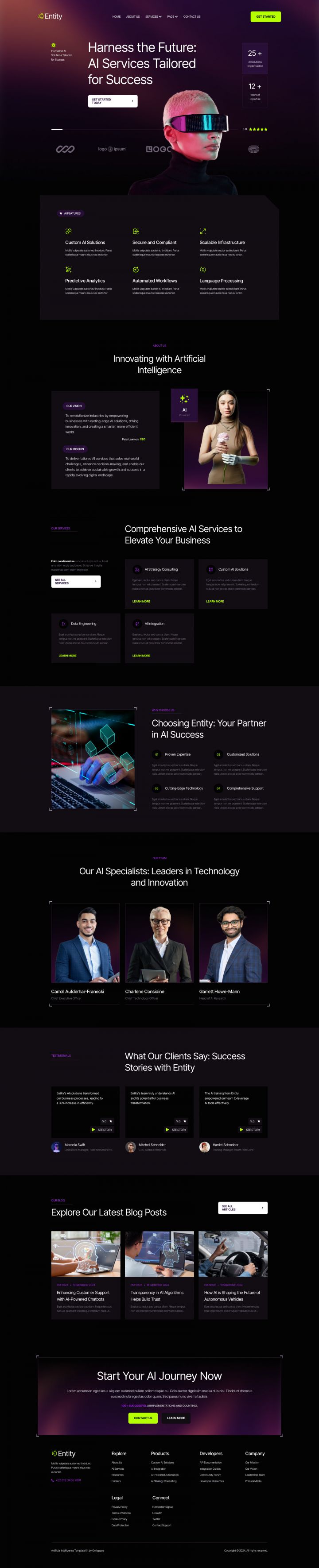 WordPress шаблон ThemeForest Entity