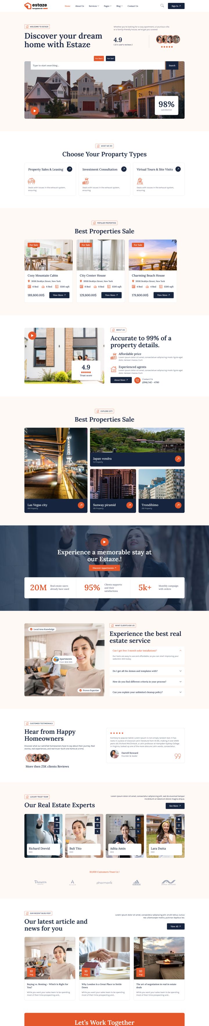 WordPress шаблон ThemeForest Estaze