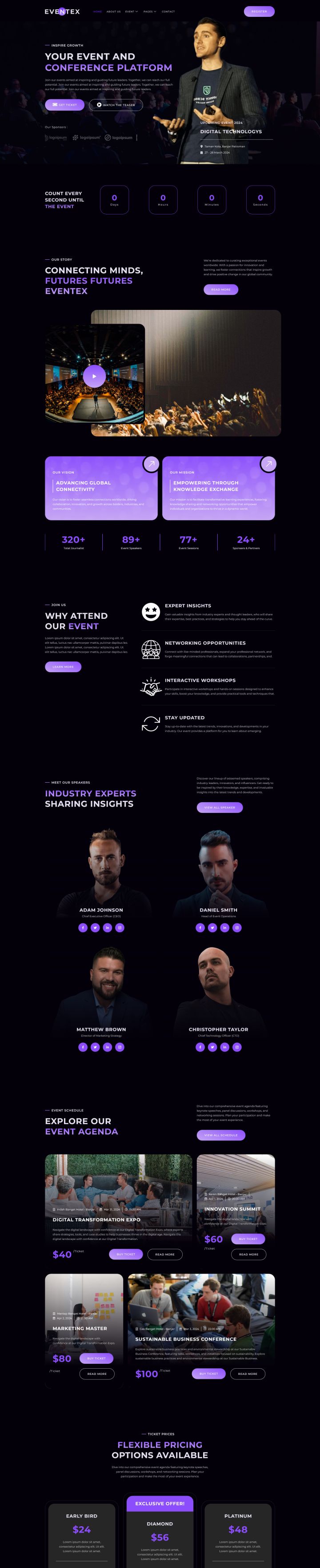 Шаблон ThemeForest Eventex WordPress шаблон ThemeForest Eventex