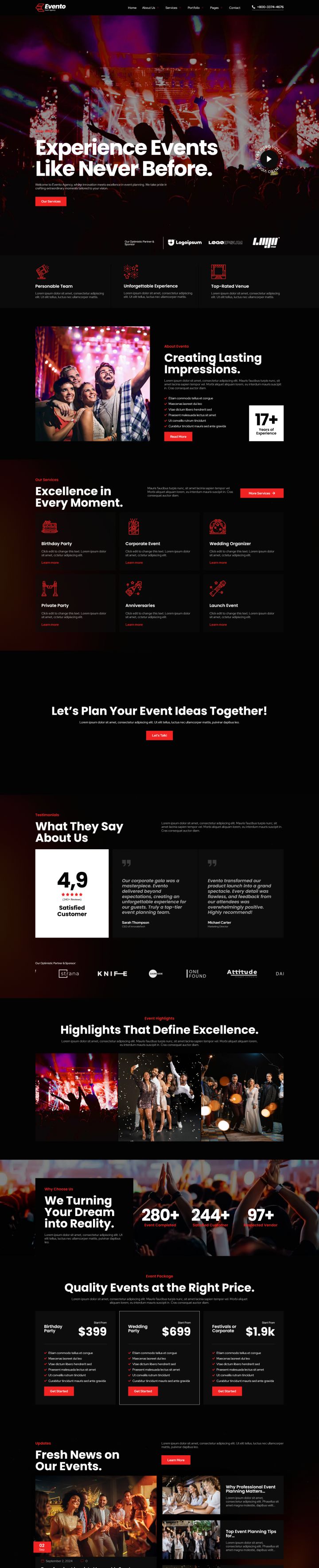 Шаблон ThemeForest Evento WordPress шаблон ThemeForest Evento