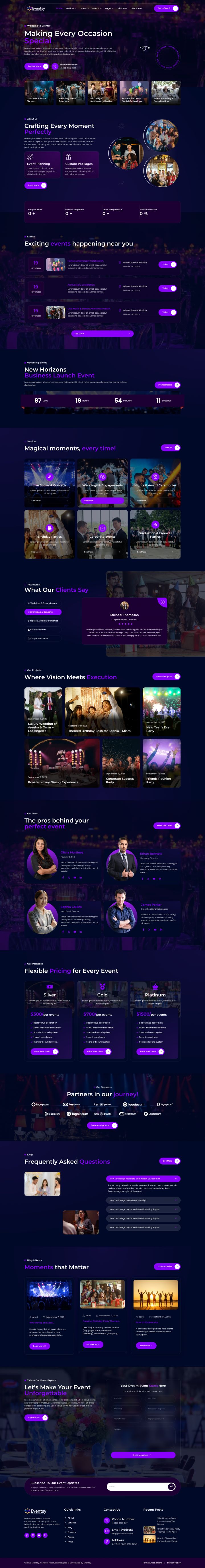 Шаблон ThemeForest Eventsy WordPress шаблон ThemeForest Eventsy