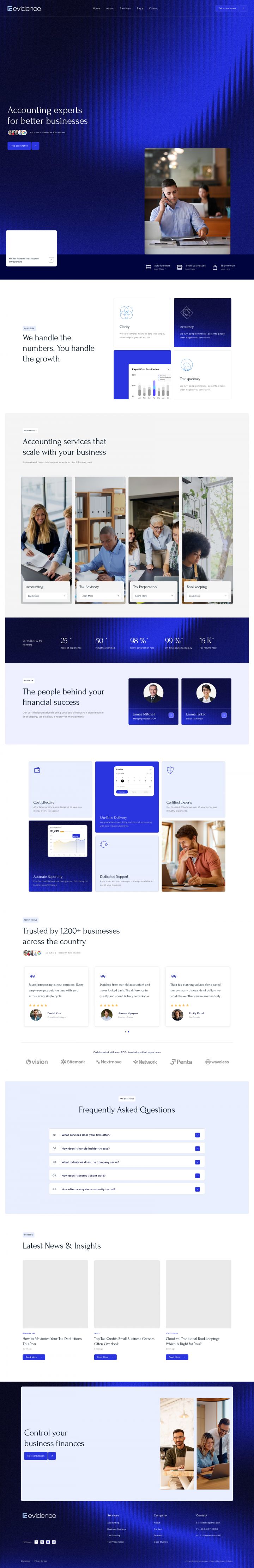 WordPress шаблон ThemeForest Evidence