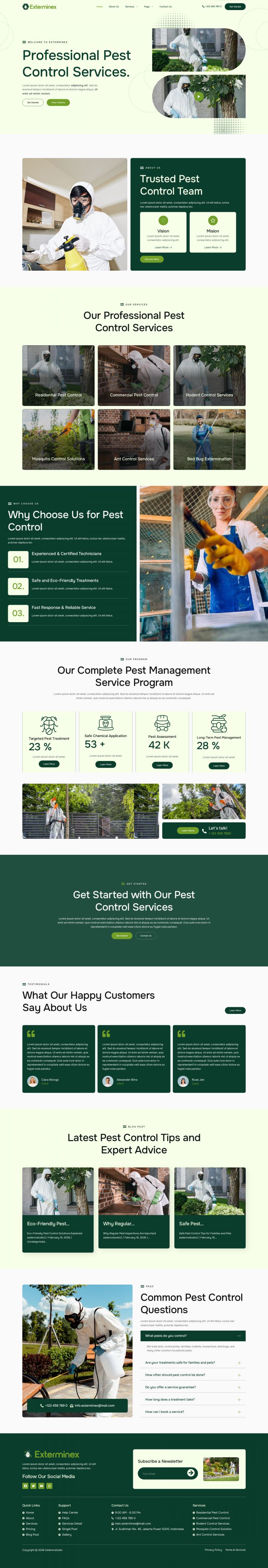 Шаблон ThemeForest Exterminex WordPress шаблон ThemeForest Exterminex
